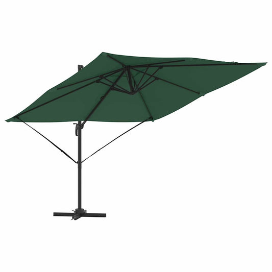 Parasol Roma Verde 286 x 284 x 265 cm Alumínio e Poliéster