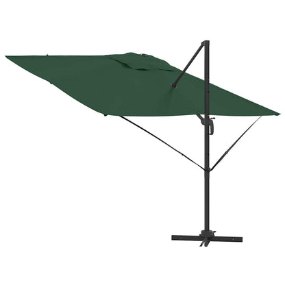 Parasol Roma Verde 286 x 284 x 265 cm Alumínio e Poliéster