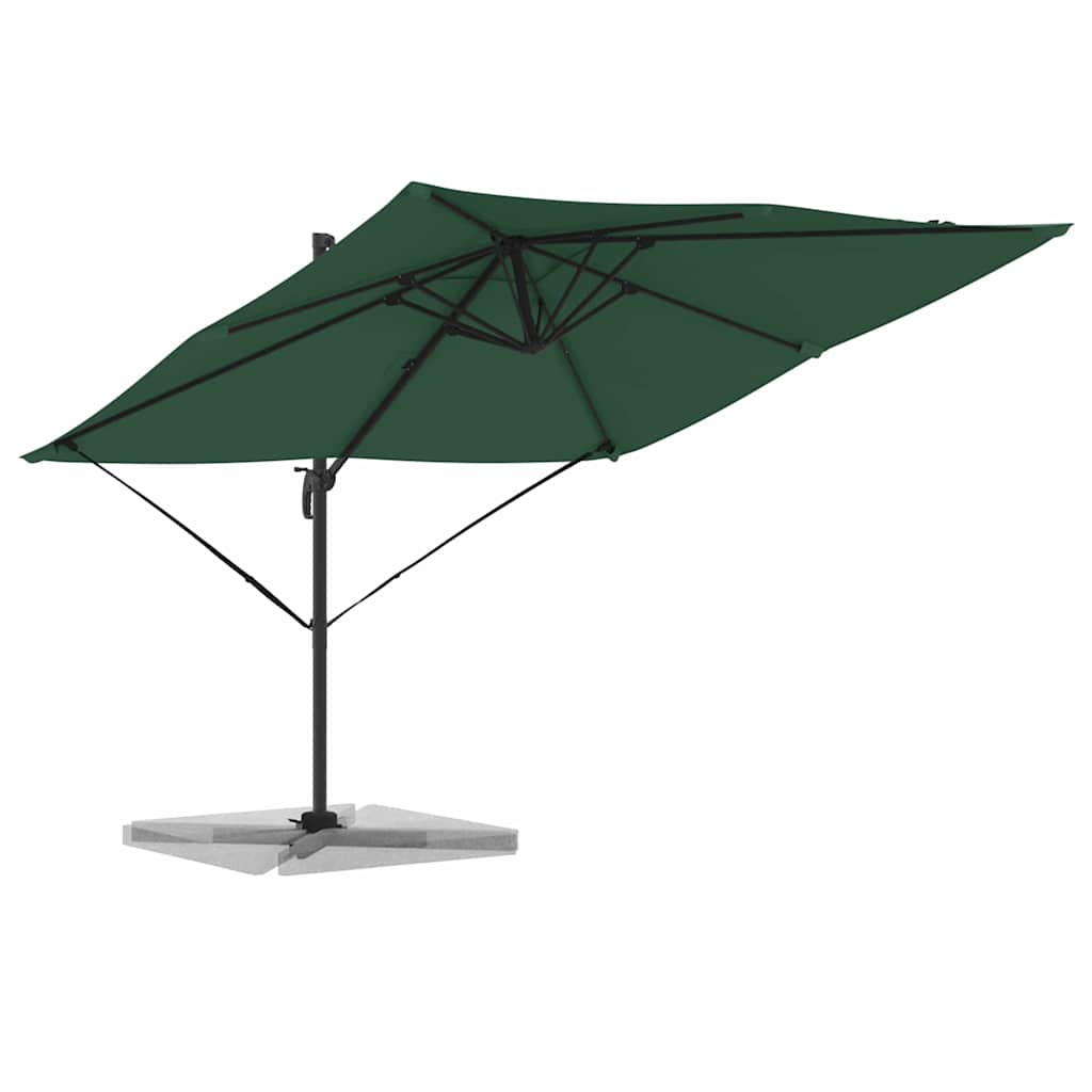 Parasol Roma Verde 286 x 284 x 265 cm Alumínio e Poliéster