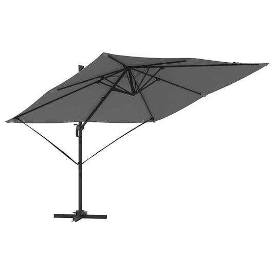 Parasol Roma Antracite 286 x 284 x 265 cm Alumínio e Poliéster