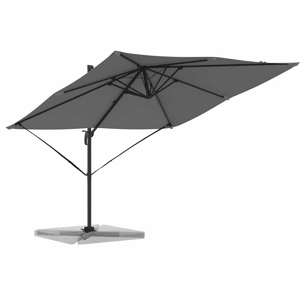 Parasol Roma Antracite 286 x 284 x 265 cm Alumínio e Poliéster