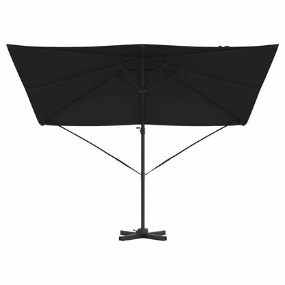 Parasol Roma Preto 286 x 284 x 265 cm Alumínio e Poliéster