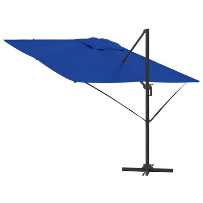 Parasol Roma Azul 286 x 284 x 265 cm Alumínio e Poliéster