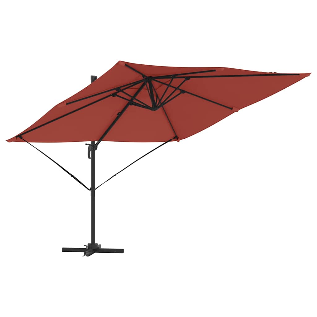 Parasol Roma Vermelho 286 x 284 x 265 cm Alumínio e Poliéster