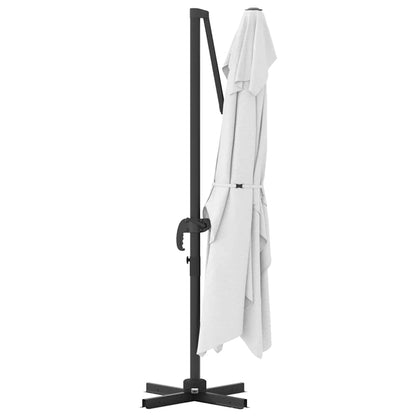 Guarda-sol Areia 351 x 250 x 260 cm Poliéster e Alumínio