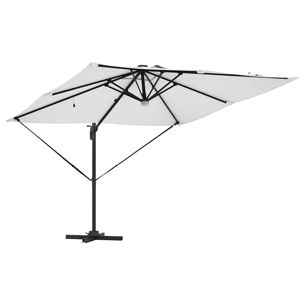 Parasol Roma Bege 286 x 284 x 270 cm Alumínio e Poliéster