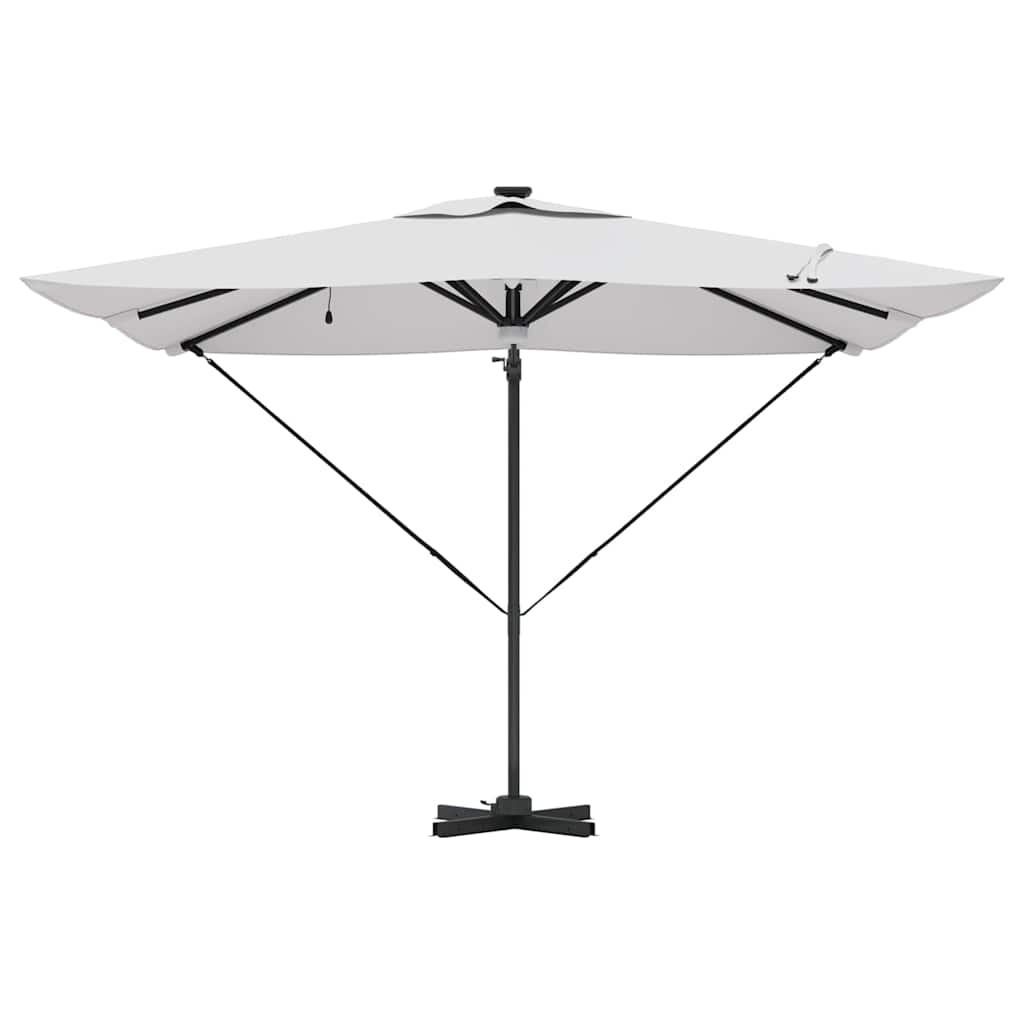 Parasol Roma Bege 286 x 284 x 270 cm Alumínio e Poliéster