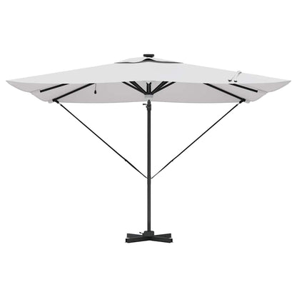 Parasol Roma Bege 286 x 284 x 270 cm Alumínio e Poliéster