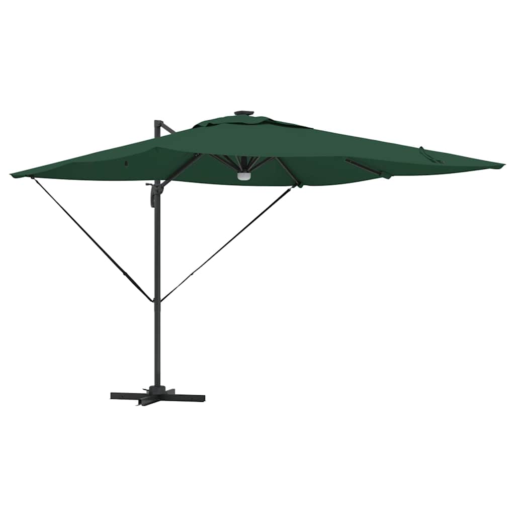 Parasol Roma Verde 286 x 284 x 270 cm Alumínio e Poliéster