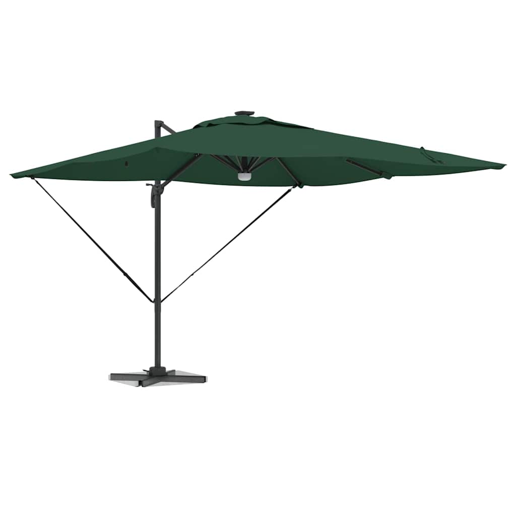 Parasol Roma Verde 286 x 284 x 270 cm Alumínio e Poliéster