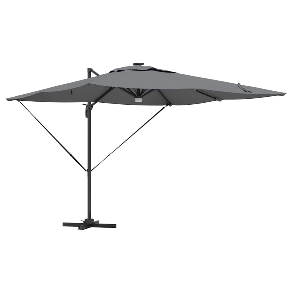 Parasol Roma Antracite 286 x 284 x 270 cm Alumínio e Poliéster