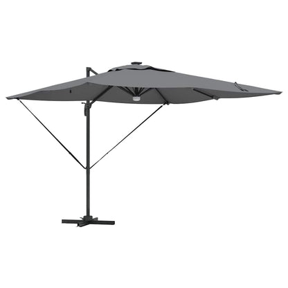 Parasol Roma Antracite 286 x 284 x 270 cm Alumínio e Poliéster