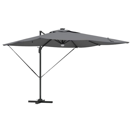 Parasol Roma Antracite 286 x 284 x 270 cm Alumínio e Poliéster