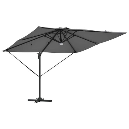 Parasol Roma Antracite 286 x 284 x 270 cm Alumínio e Poliéster