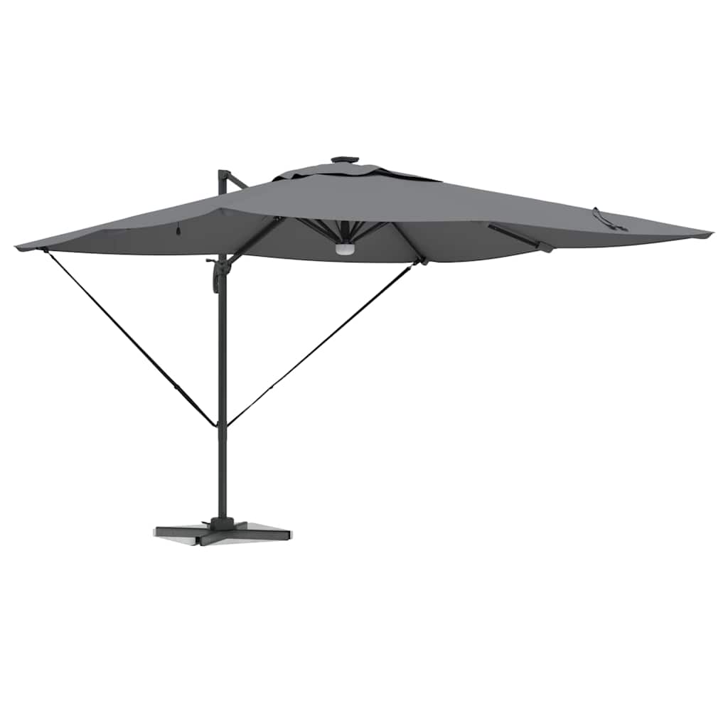 Parasol Roma Antracite 286 x 284 x 270 cm Alumínio e Poliéster