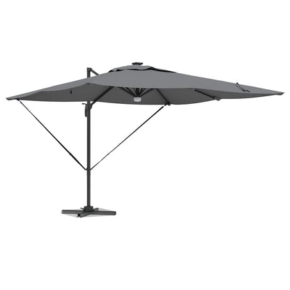 Parasol Roma Antracite 286 x 284 x 270 cm Alumínio e Poliéster