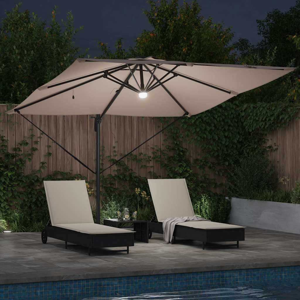 Parasol Roma Cinzento-acastanhado 286 x 284 x 270 cm