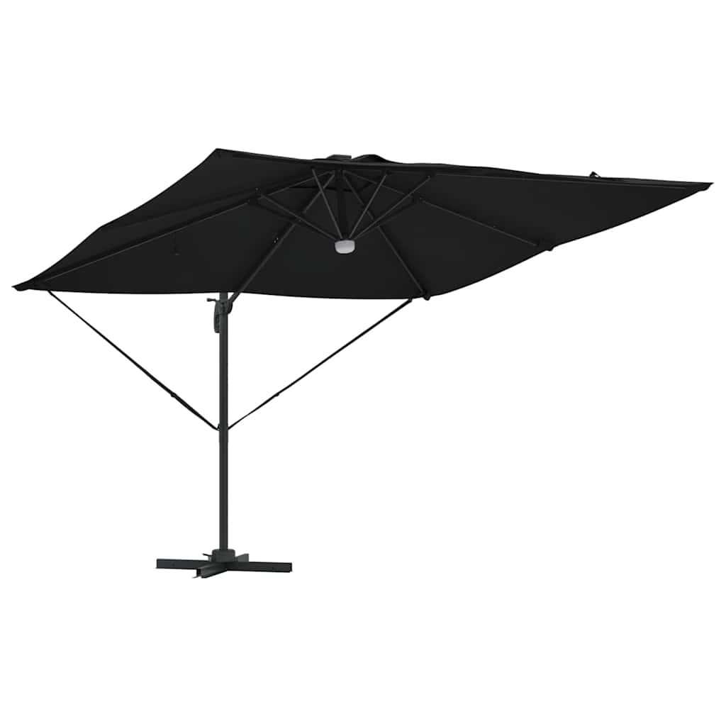 Parasol Roma Preto 286 x 284 x 270 cm Alumínio e Poliéster