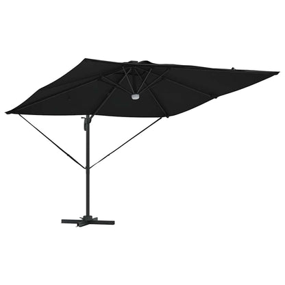 Parasol Roma Preto 286 x 284 x 270 cm Alumínio e Poliéster