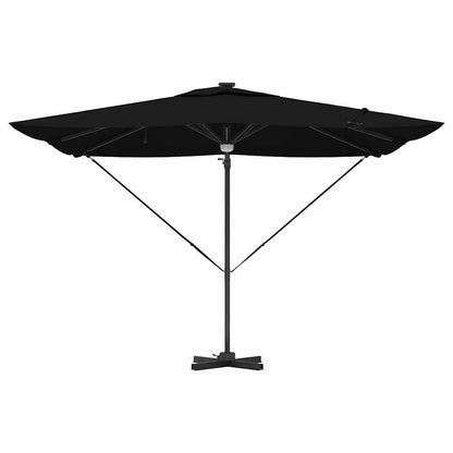 Parasol Roma Preto 286 x 284 x 270 cm Alumínio e Poliéster