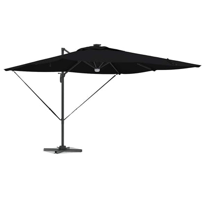 Parasol Roma Preto 286 x 284 x 270 cm Alumínio e Poliéster