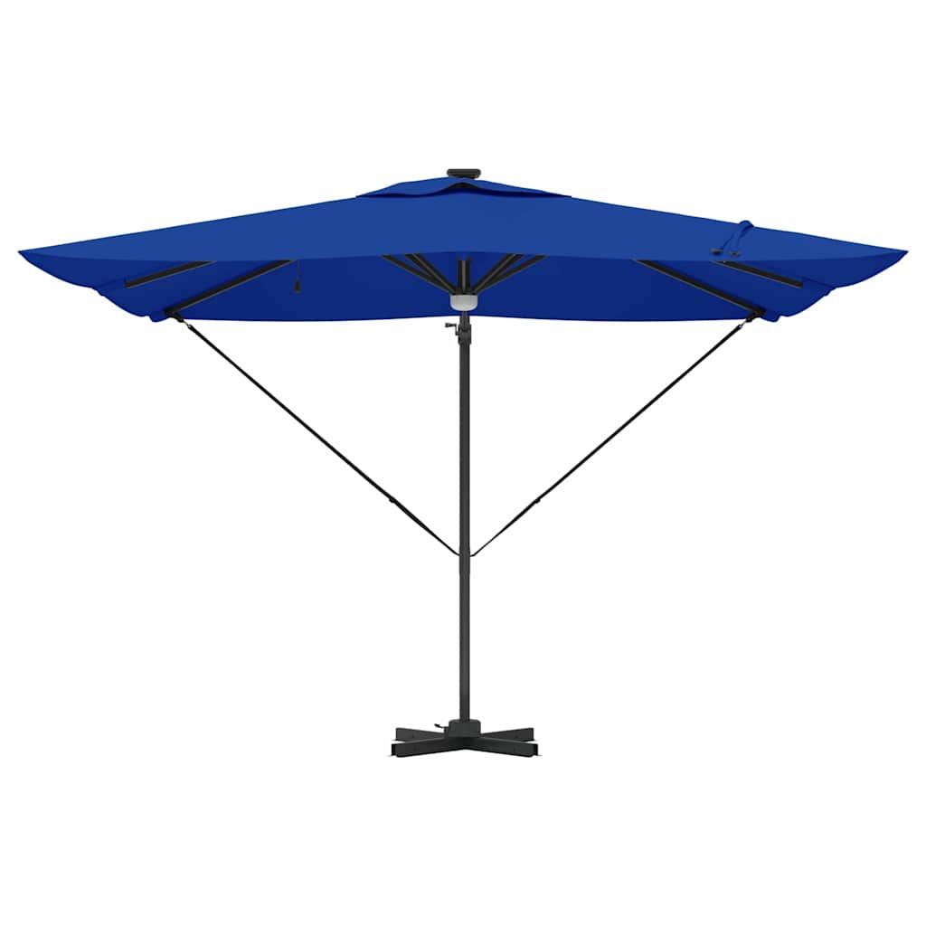 Parasol Roma Azul 286 x 284 x 270 cm Alumínio e Poliéster