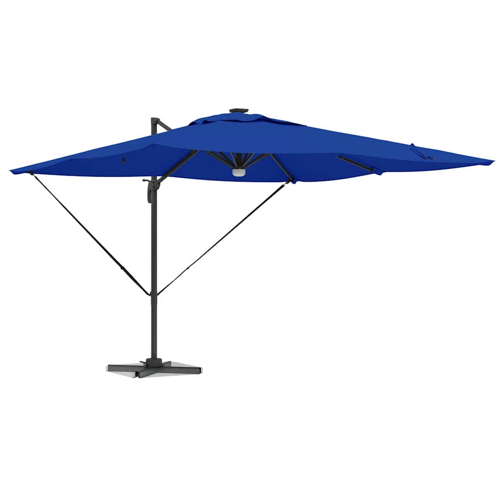 Parasol Roma Azul 286 x 284 x 270 cm Alumínio e Poliéster
