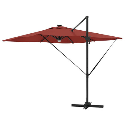 Parasol Roma Vermelho 286 x 284 x 270 cm Alumínio e Poliéster