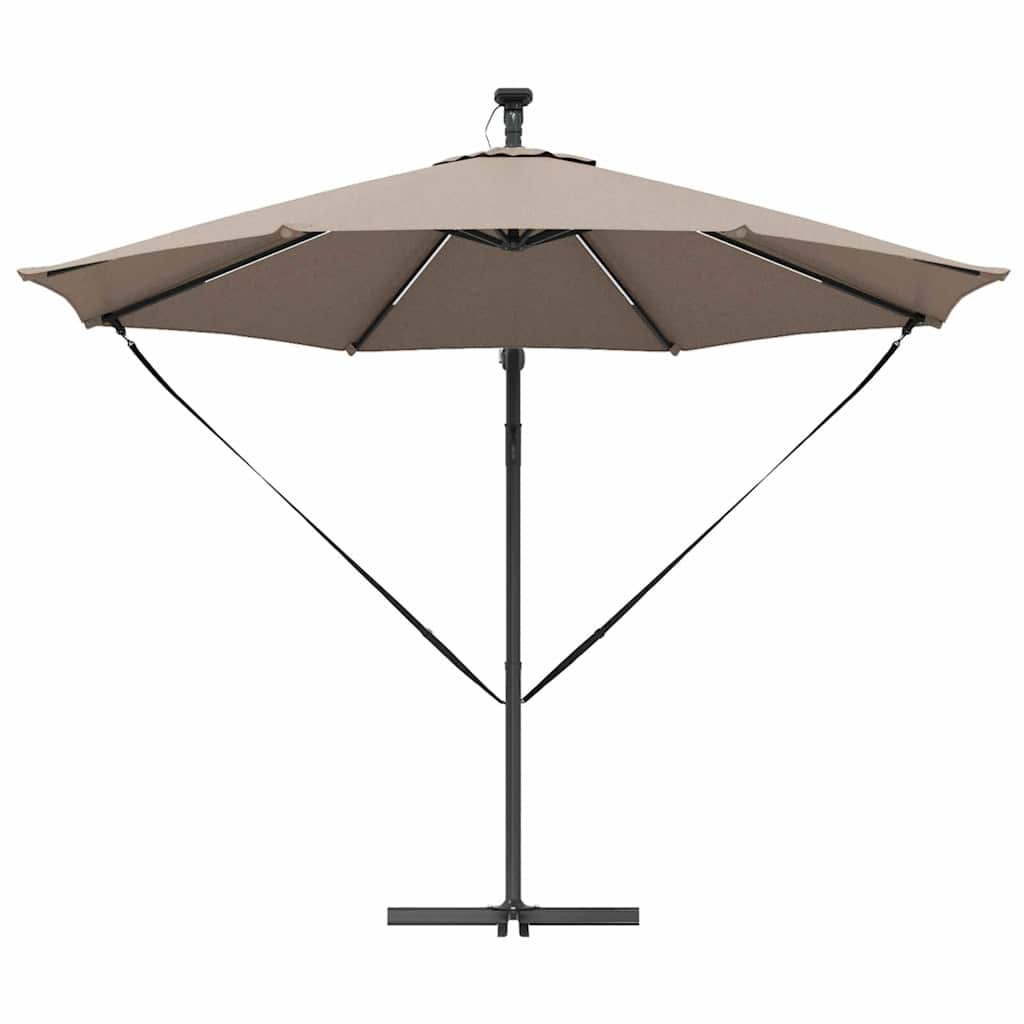 Guarda-sol Cinzento-acastanhado 294 x 294 x 248 cm