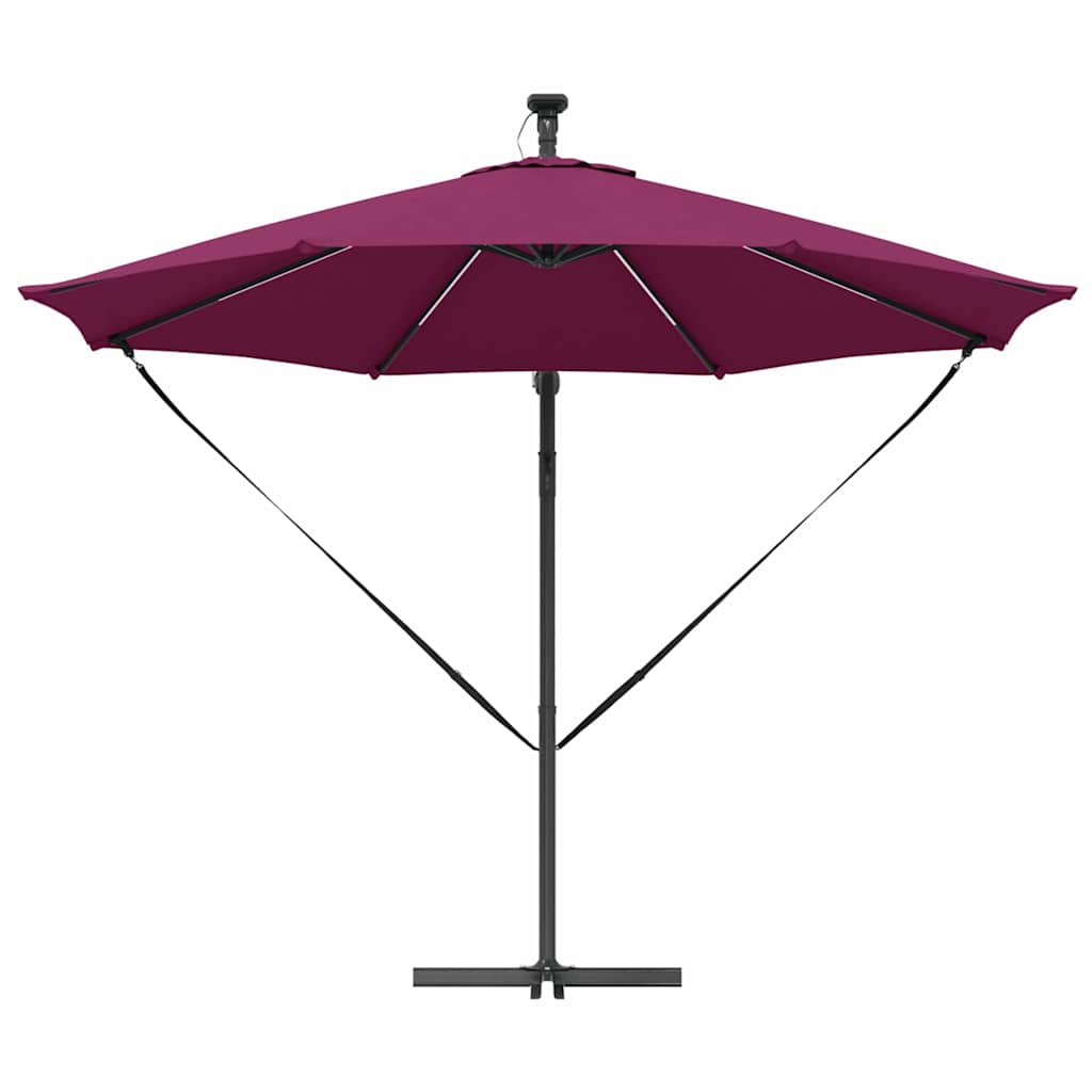 Guarda-sol Vermelho Bordeaux 294 x 294 x 248 cm