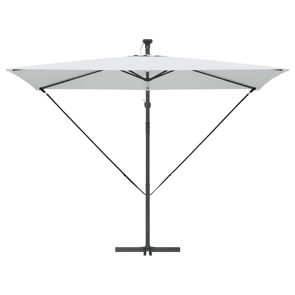 Guarda-sol Areia 294 x 200 x 270 cm Poliéster e Alumínio