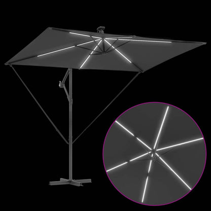 Guarda-sol Antracite 294 x 200 x 270 cm Poliéster e Alumínio