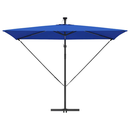 Guarda-sol Azul Azur 294 x 200 x 270 cm Poliéster e Alumínio