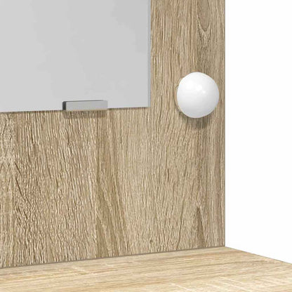Mesa de vestir com gaveta 2 pcs Castanho 78.5 x 41 x 135 cm
