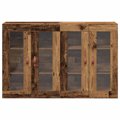 Armários Montados na Parede 2 pcs Madeira antiga