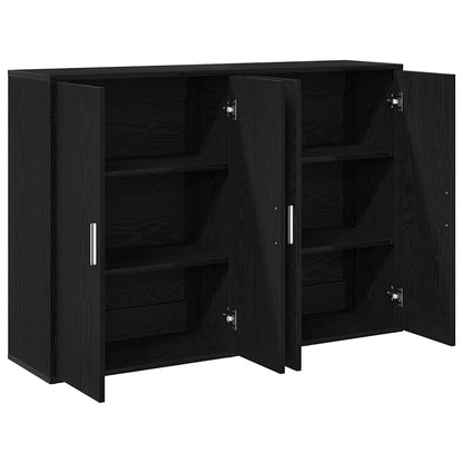 Buffet 2 pcs Carvalho Preto 60 x 31 x 84 cm Madeira processada