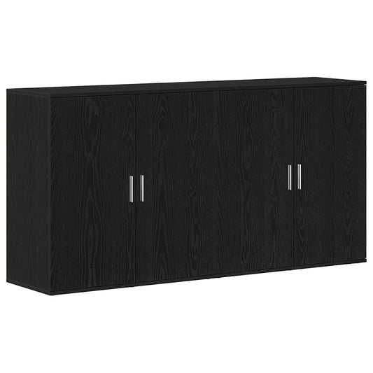 Buffet 2 pcs Carvalho Preto 79 x 38 x 80 cm Madeira processada