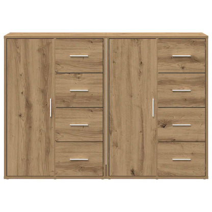 Buffet com gaveta 2 pcs Carvalho Artesanal 60 x 31 x 84 cm