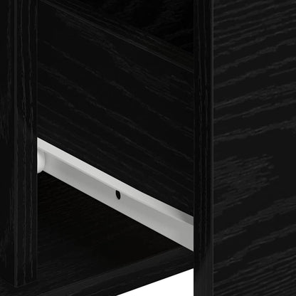 Buffet 2 pcs Carvalho Preto 60 x 31 x 84 cm Madeira processada