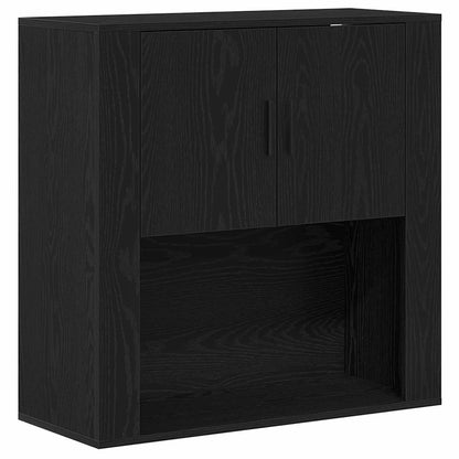 Highboard Carvalho preto 80 x 33 x 150 cm Madeira processada