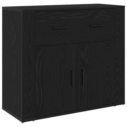 Highboard Carvalho preto 80 x 33 x 150 cm Madeira processada