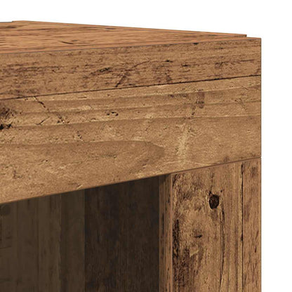 Buffê Montado na parede 2 pcs Madeira antiga 69,5 x 34 x 180 cm