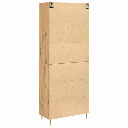 Buffê 2 pcs Carvalho Artesanal 69,5 x 34 x 180 cm