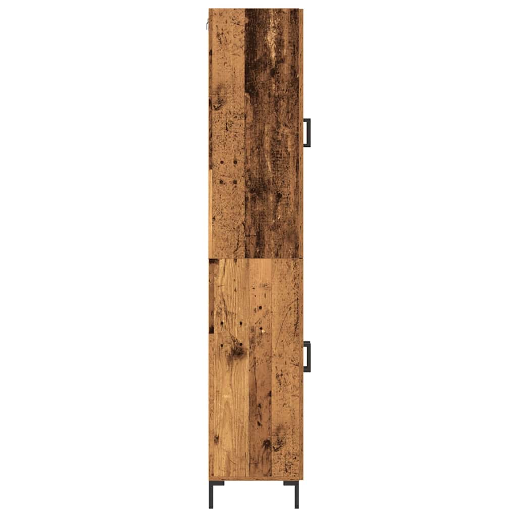 Buffê Montado na parede 2 pcs Madeira antiga 69,5 x 34 x 180 cm