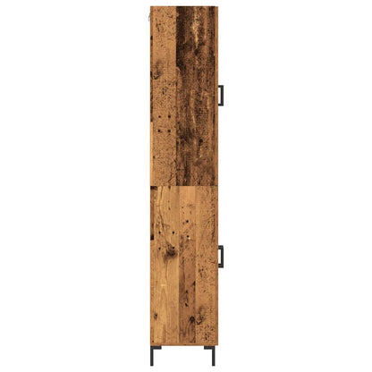 Buffê Montado na parede 2 pcs Madeira antiga 69,5 x 34 x 180 cm