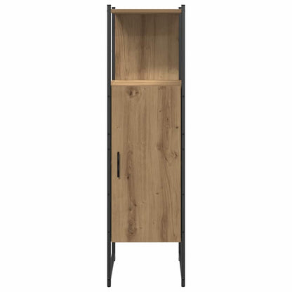 Conjunto de Móveis para Banheiro com porta 3 pcs Castanho