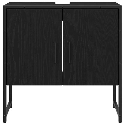 Conjunto de Móveis para Banheiro 4 pcs Preto 33 x 33 x 185.5 cm
