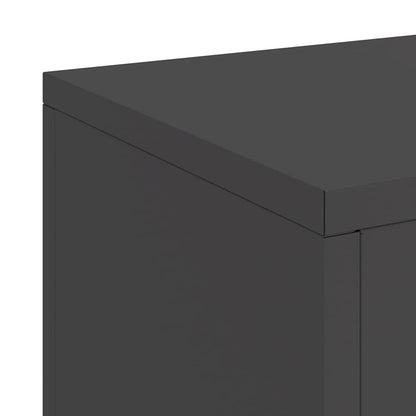 Suportes para plantas 2 pcs Preto 24 x 24 x 35 cm Aço