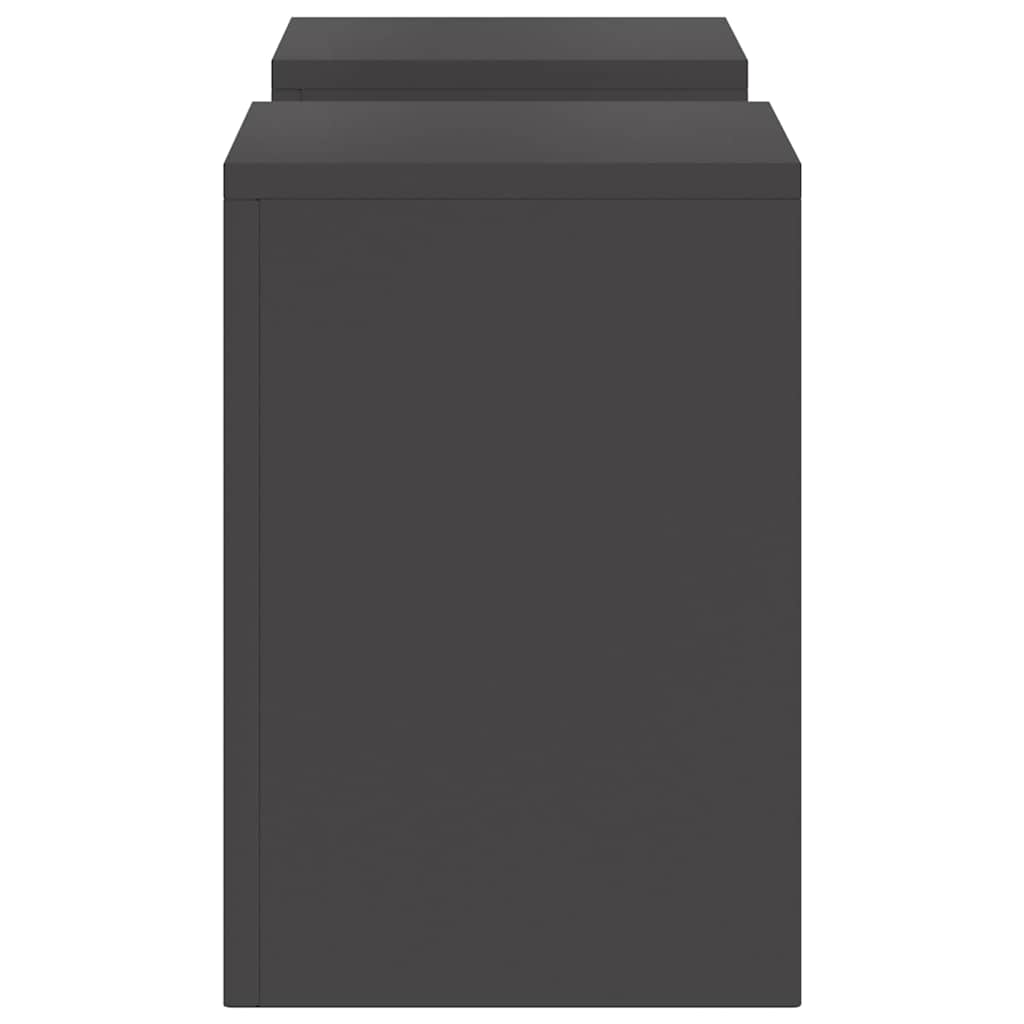 Suportes para plantas 2 pcs Preto 24 x 24 x 35 cm Aço