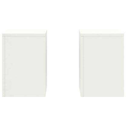 Suportes para plantas 2 pcs Branco 24 x 24 x 35 cm Aço